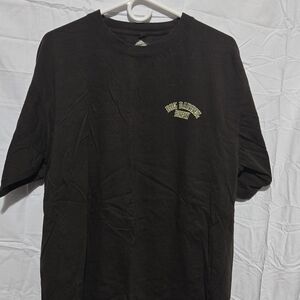 Newport Blue Graphic Tee - Dark Gray with Pale Green and Cream Print